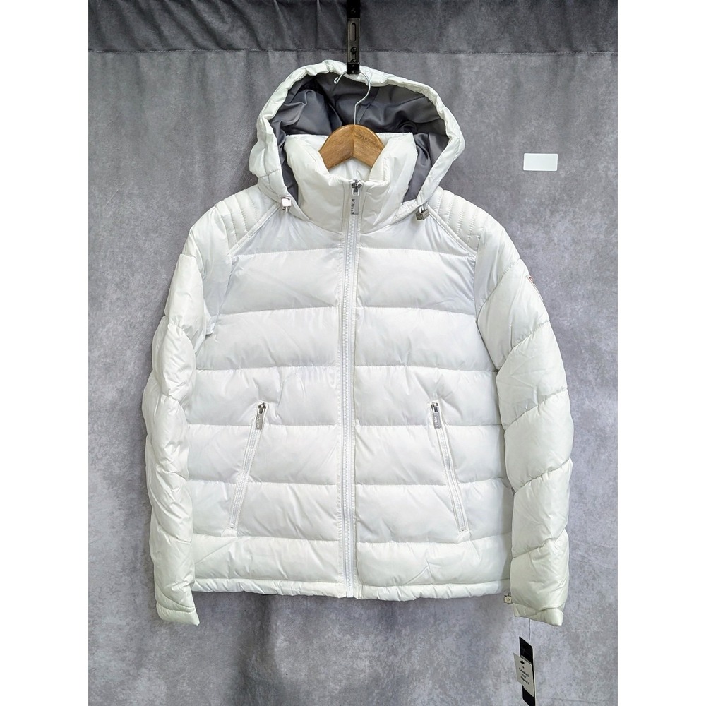 Guess Women Puffer Jacket Optic White Medium